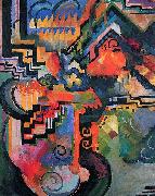 August Macke, Colored composition (Hommage to Johann Sebastian Bachh)